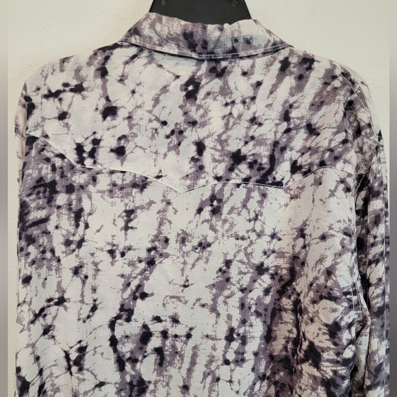 Denim and Supply by Ralph Lauren Viscose Pearl Snap Western Blouse Size M - Picture 8 of 10